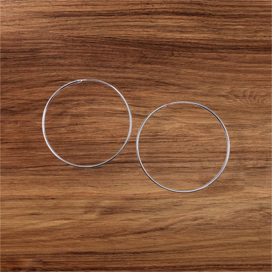 Silvercreoler i sterling silver, 60 mm