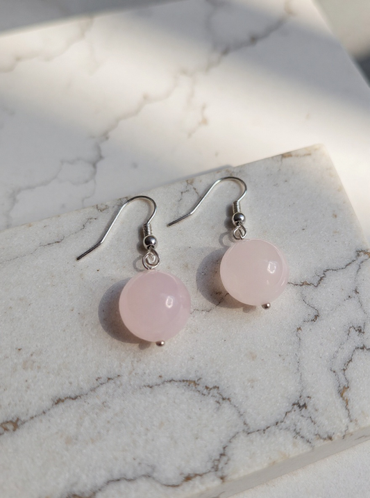 Örhängen Rosenkvarts