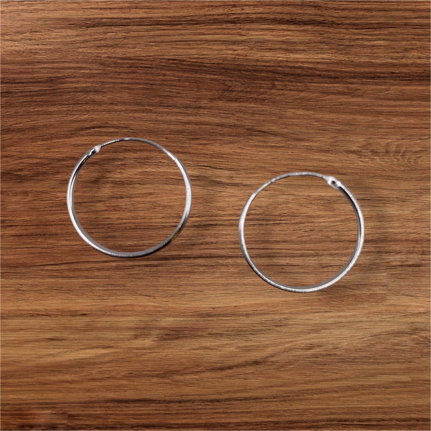 Silvercreoler i sterling silver, 16 mm