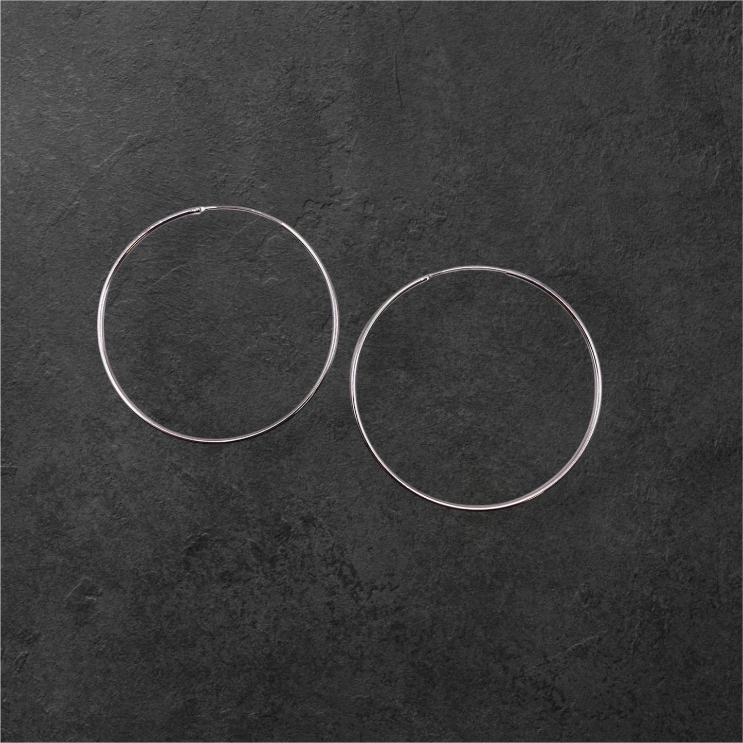 Silvercreoler i sterling silver, 40 mm