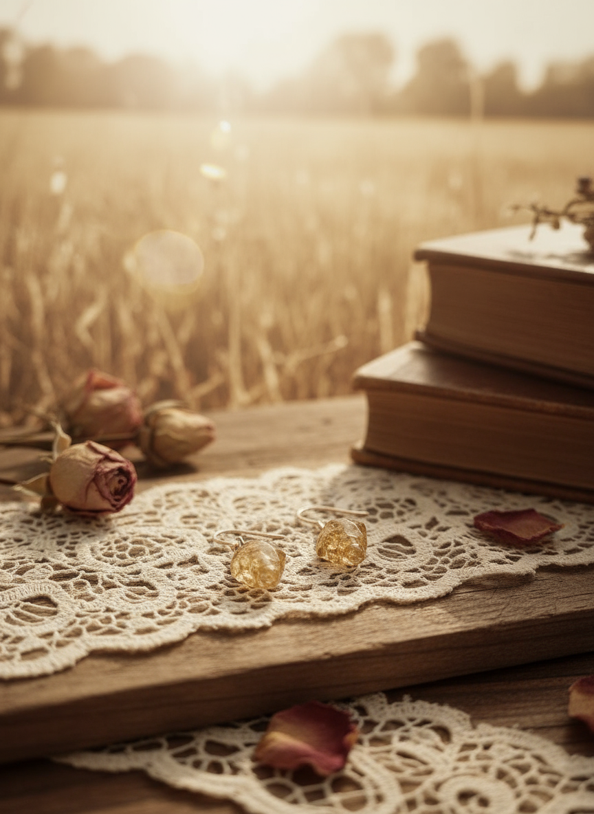 Kristallörhängen med döskalle