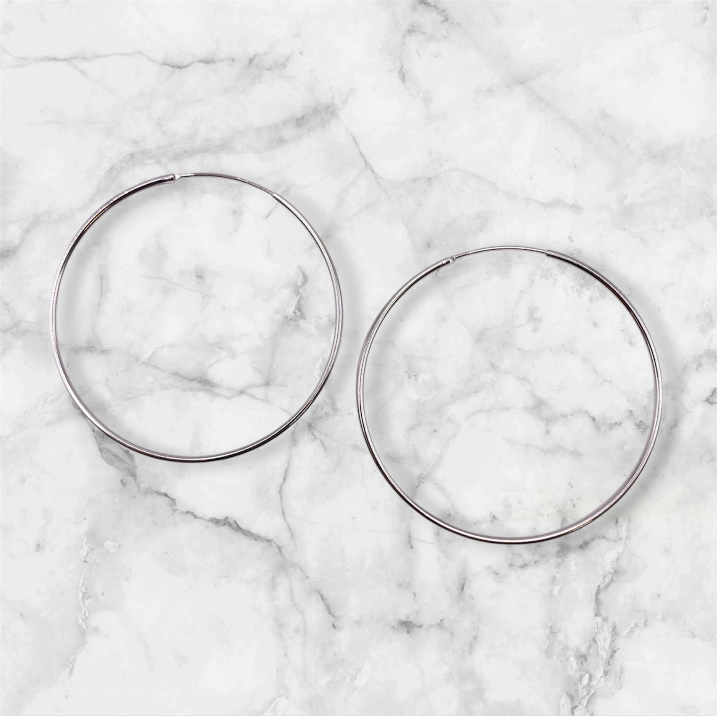 Silvercreoler i sterling silver, 40 mm