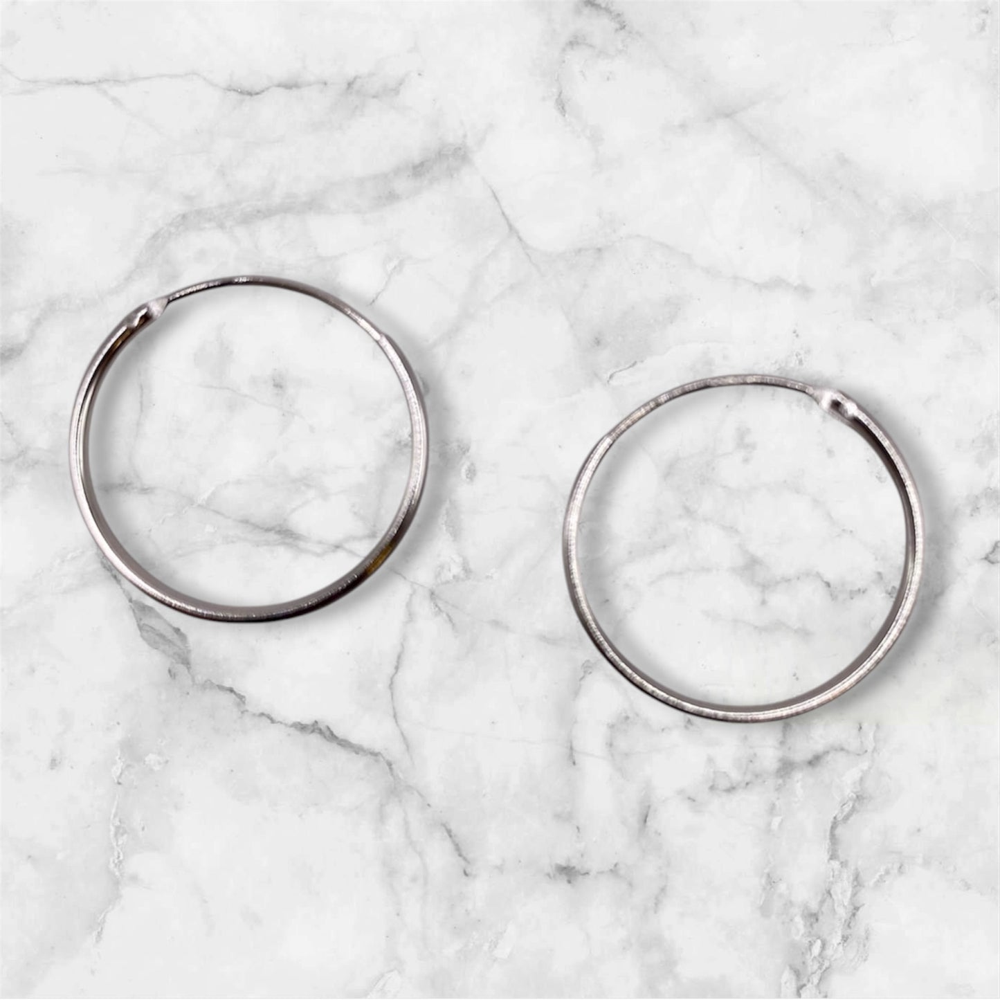 Silvercreoler i sterling silver, 16 mm