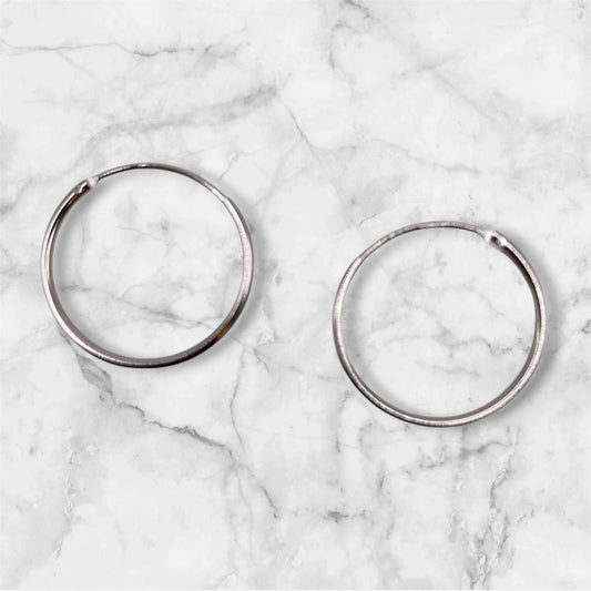 Silvercreoler i sterling silver, 16 mm